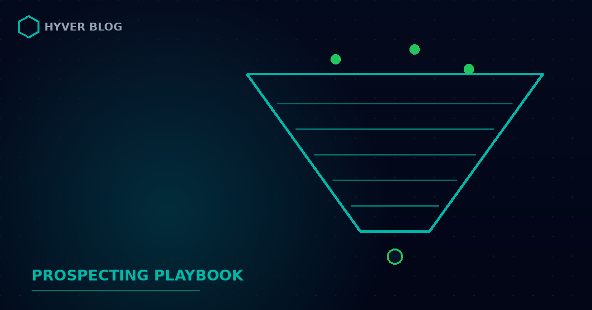 Illustration: a sales prospecting funnel
