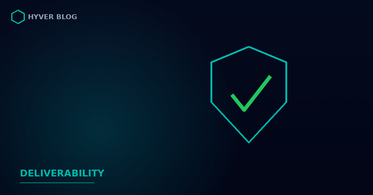 Illustration: email deliverability shield with checkmark